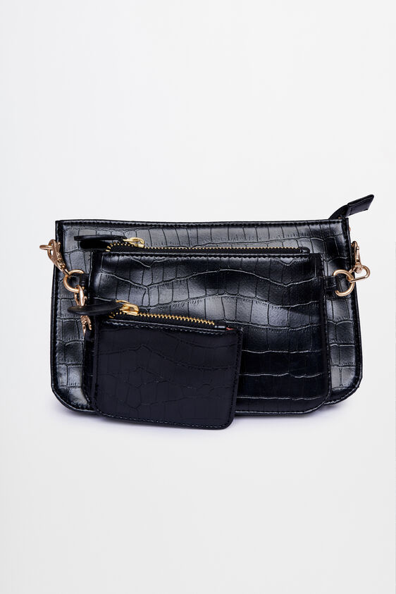 Black Sling Bag, , image 3